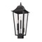 Z-Lite Gannon 3 Light Outdoor Post Mount Fixture, 10in. W x 25.25in. H, Black 5008PHBS-BK - alternate 5
